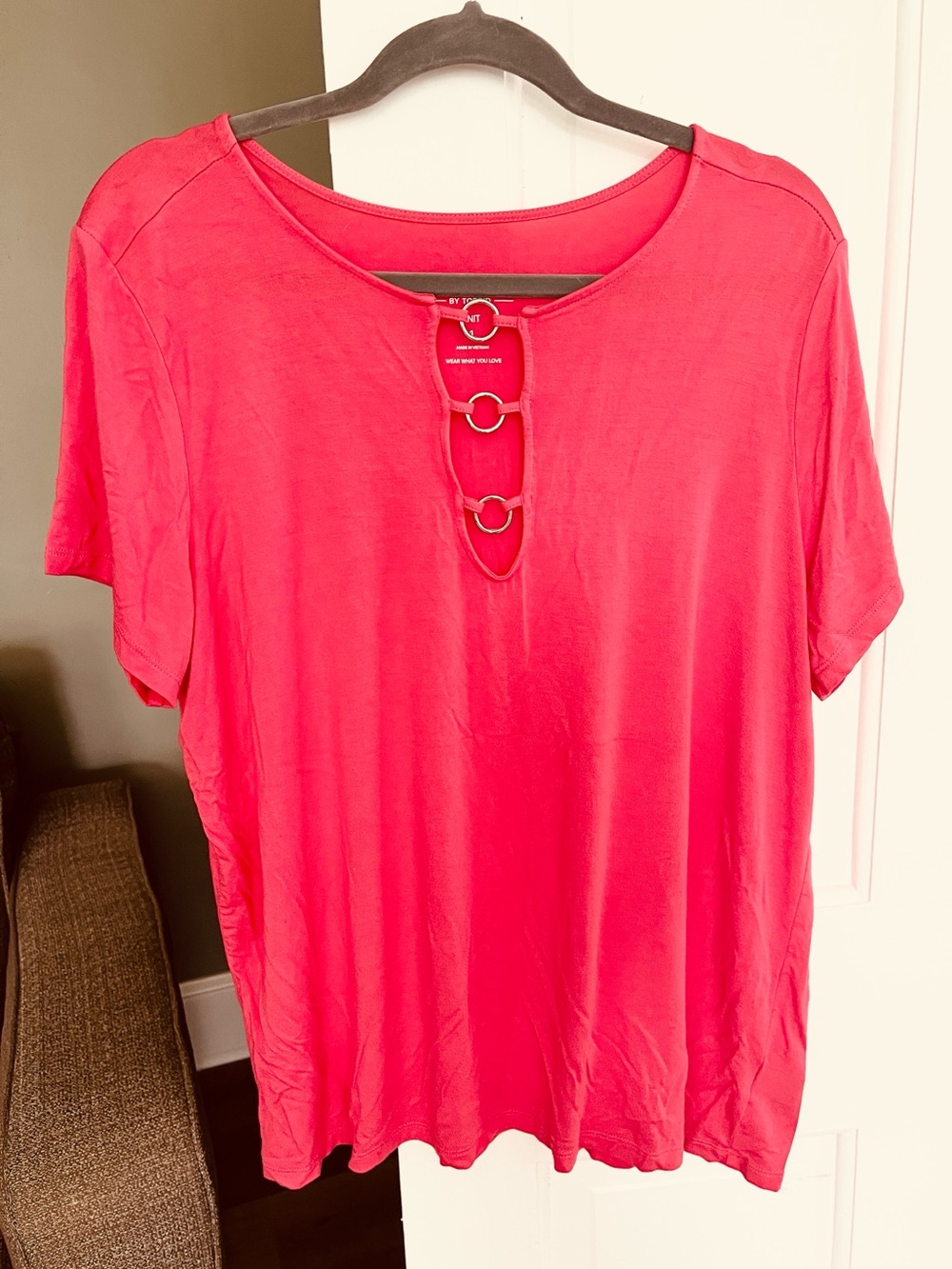 TORRID top size 1 equivalent to 1X, 14/16 Coral